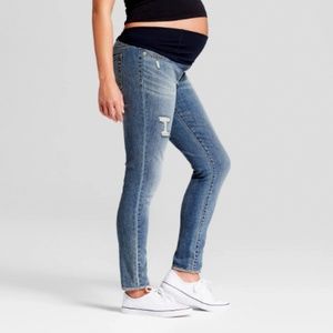 🆕 Isabel Maternity 18 Skinny Ripped Faded Jeans